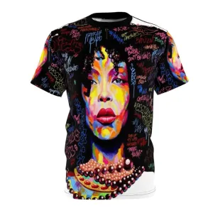 Abstract Art Afro Hair T-Shirt for Hip Hop & Soul Fans