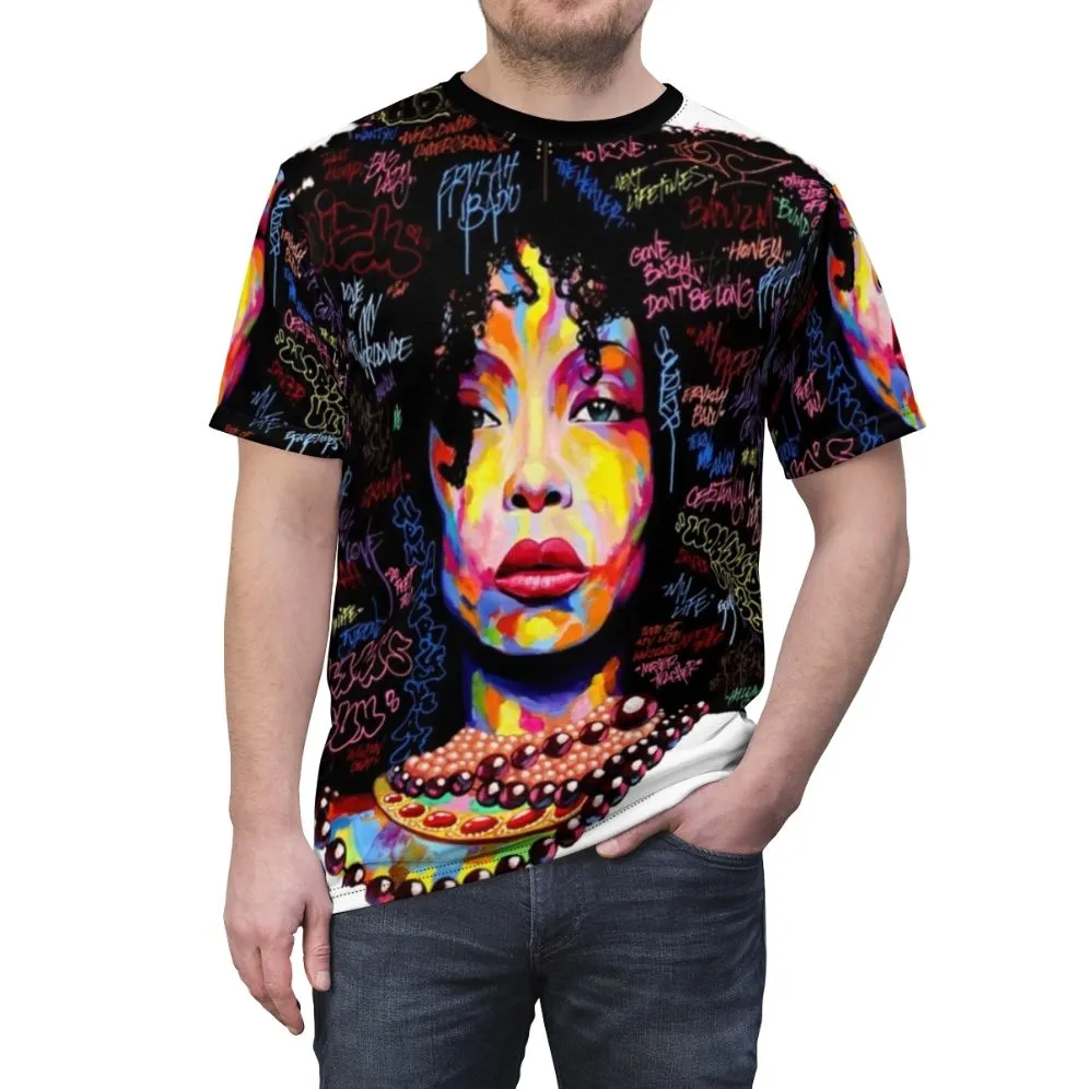 Abstract Art Afro Hair T-Shirt for Hip Hop & Soul Fans