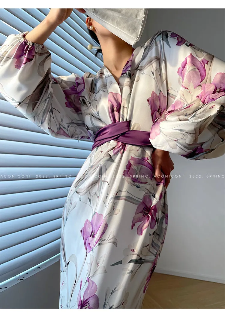 Aconiconi｜French light luxury japanese inspired dress - Begonia