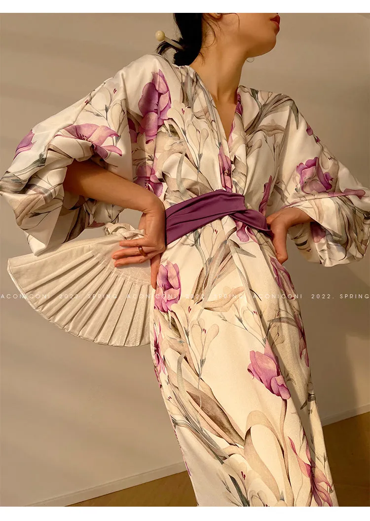Aconiconi｜French light luxury japanese inspired dress - Begonia