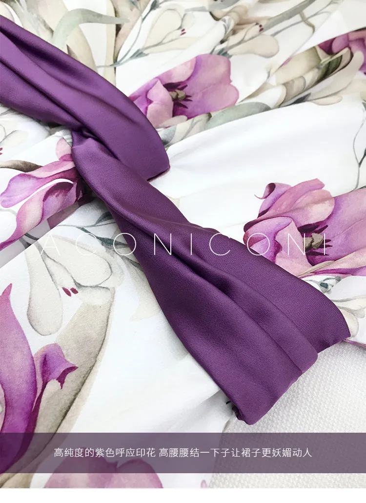 Aconiconi｜French light luxury japanese inspired dress - Begonia