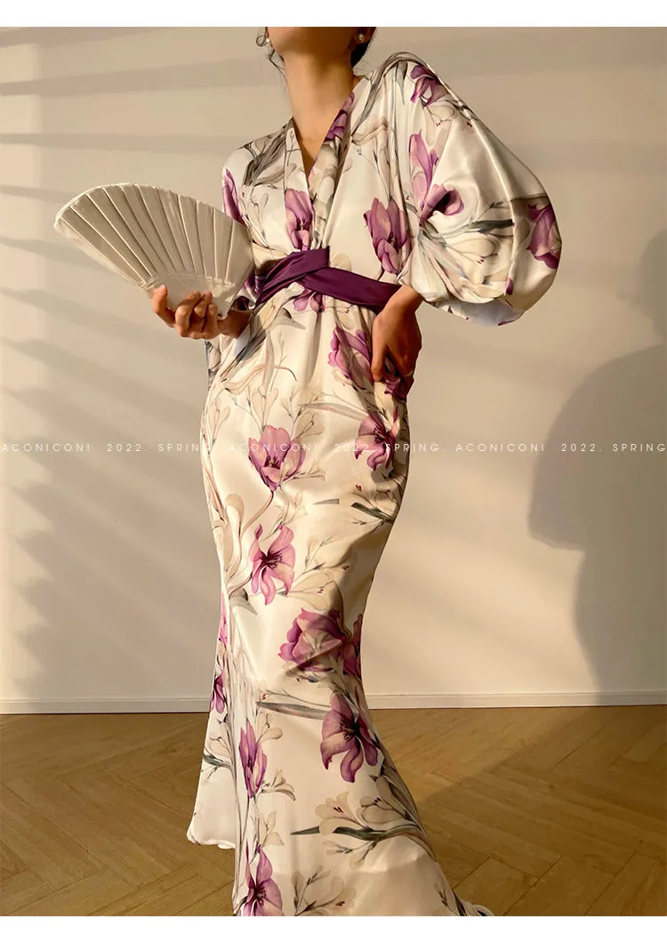 Aconiconi｜French light luxury japanese inspired dress - Begonia