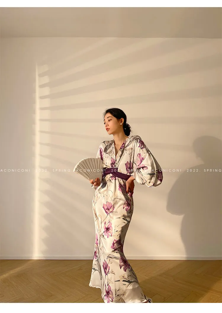 Aconiconi｜French light luxury japanese inspired dress - Begonia