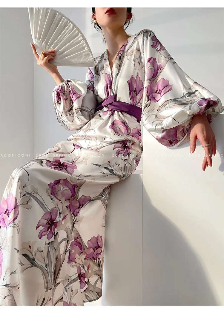 Aconiconi｜French light luxury japanese inspired dress - Begonia