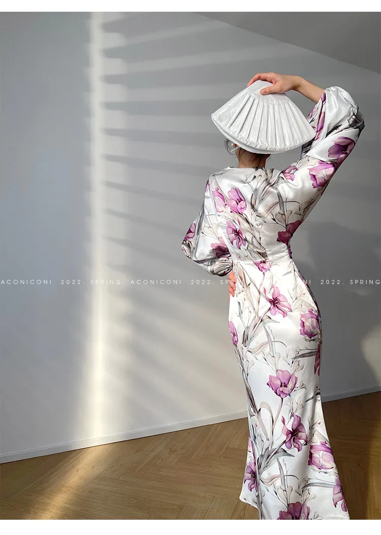 Aconiconi｜French light luxury japanese inspired dress - Begonia