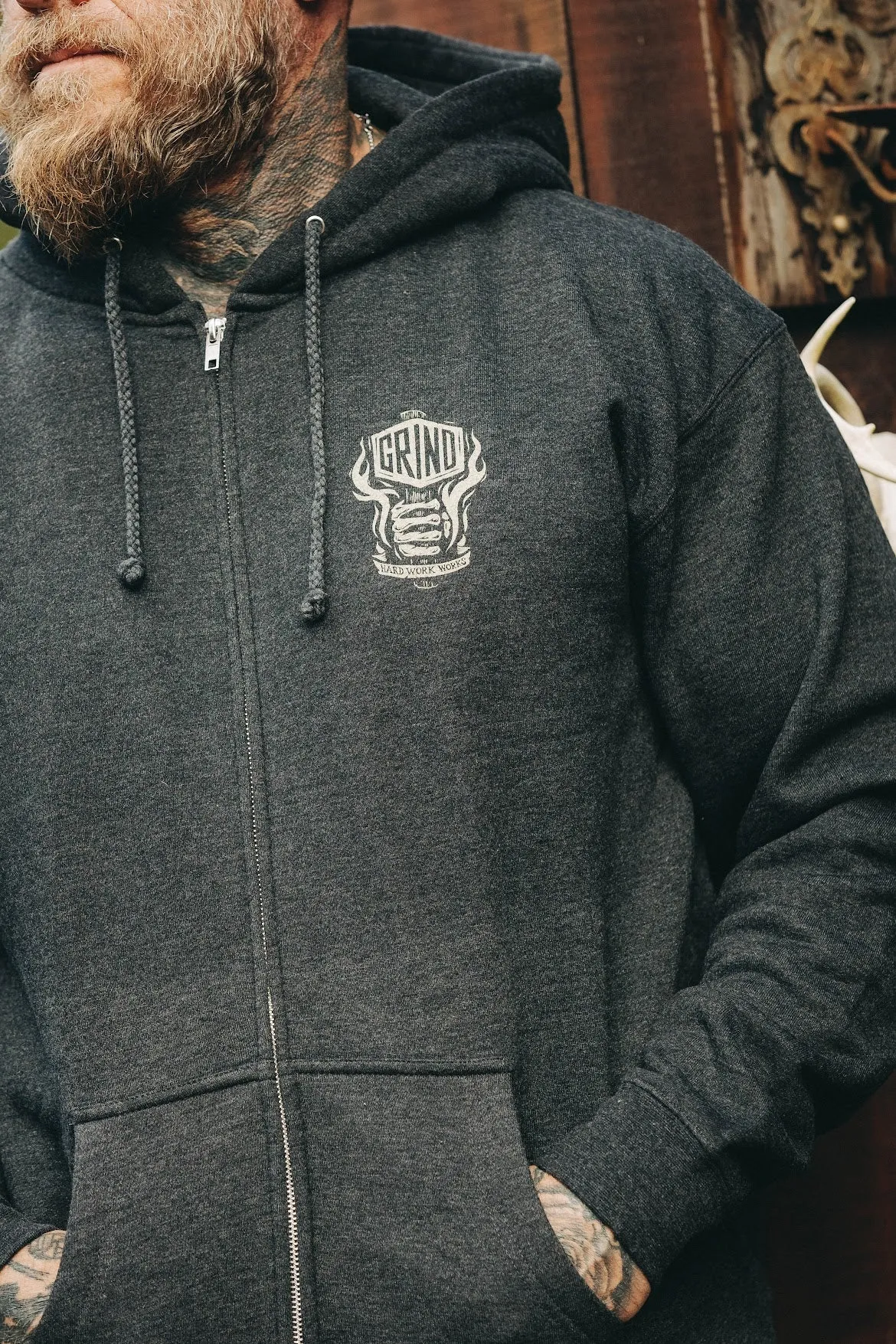 Axe To Grind - Heavyweight Zip-Up Hoodie