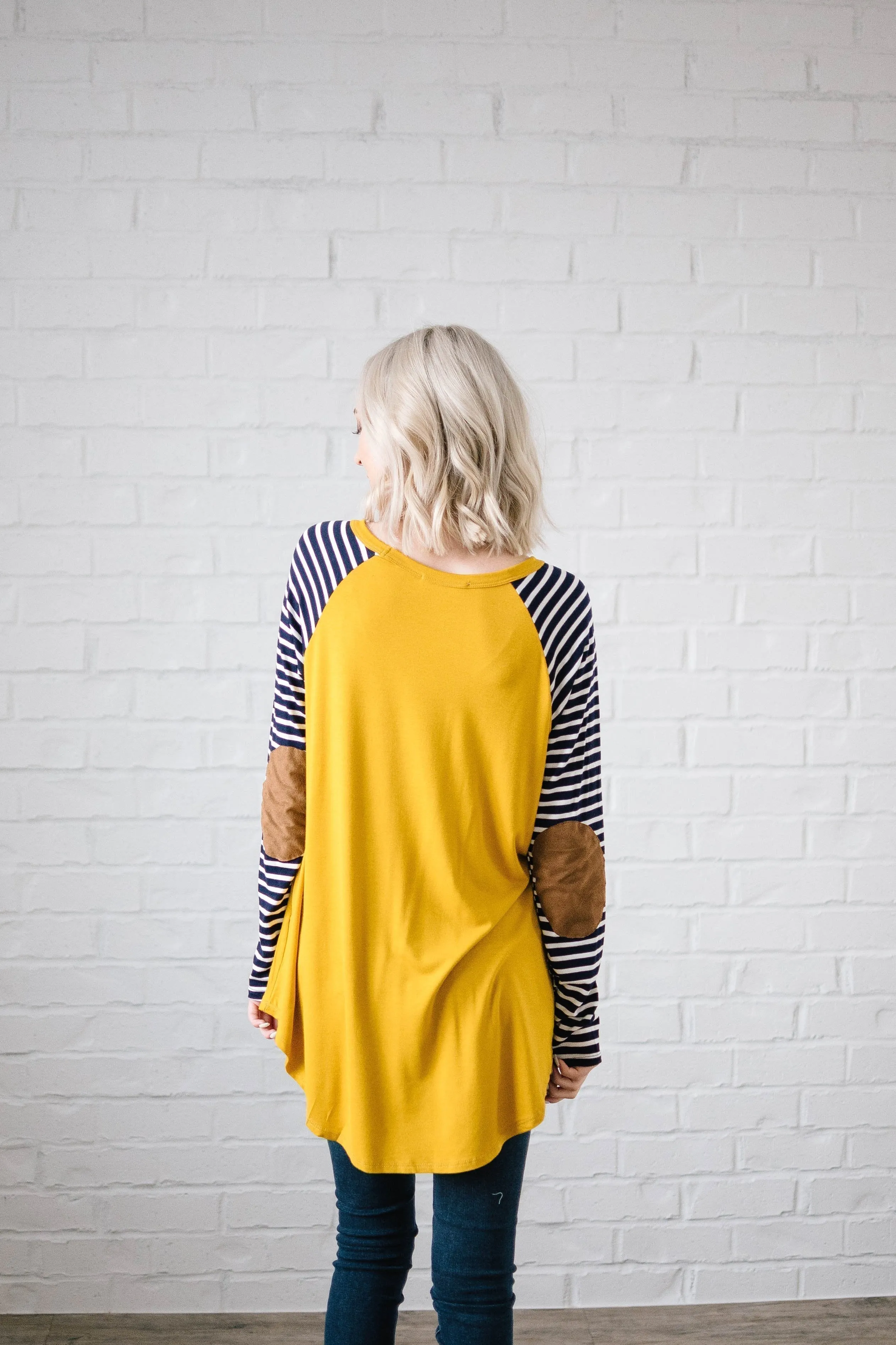 Bismark Top in Mustard