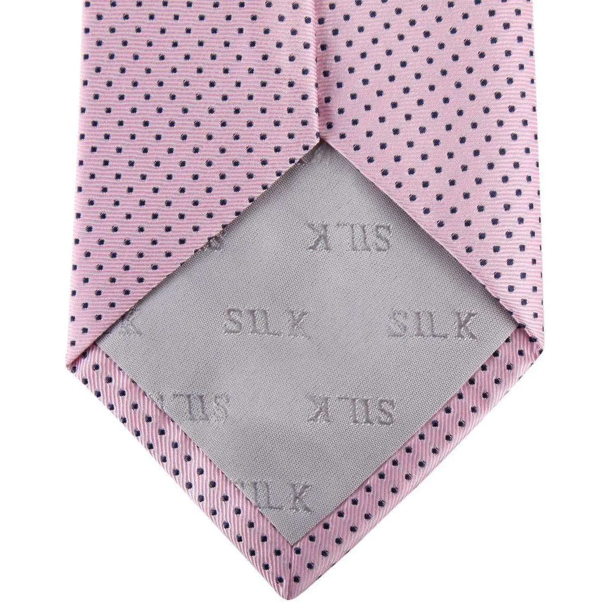 David Van Hagen Pin Dot Tie - Pink/Navy