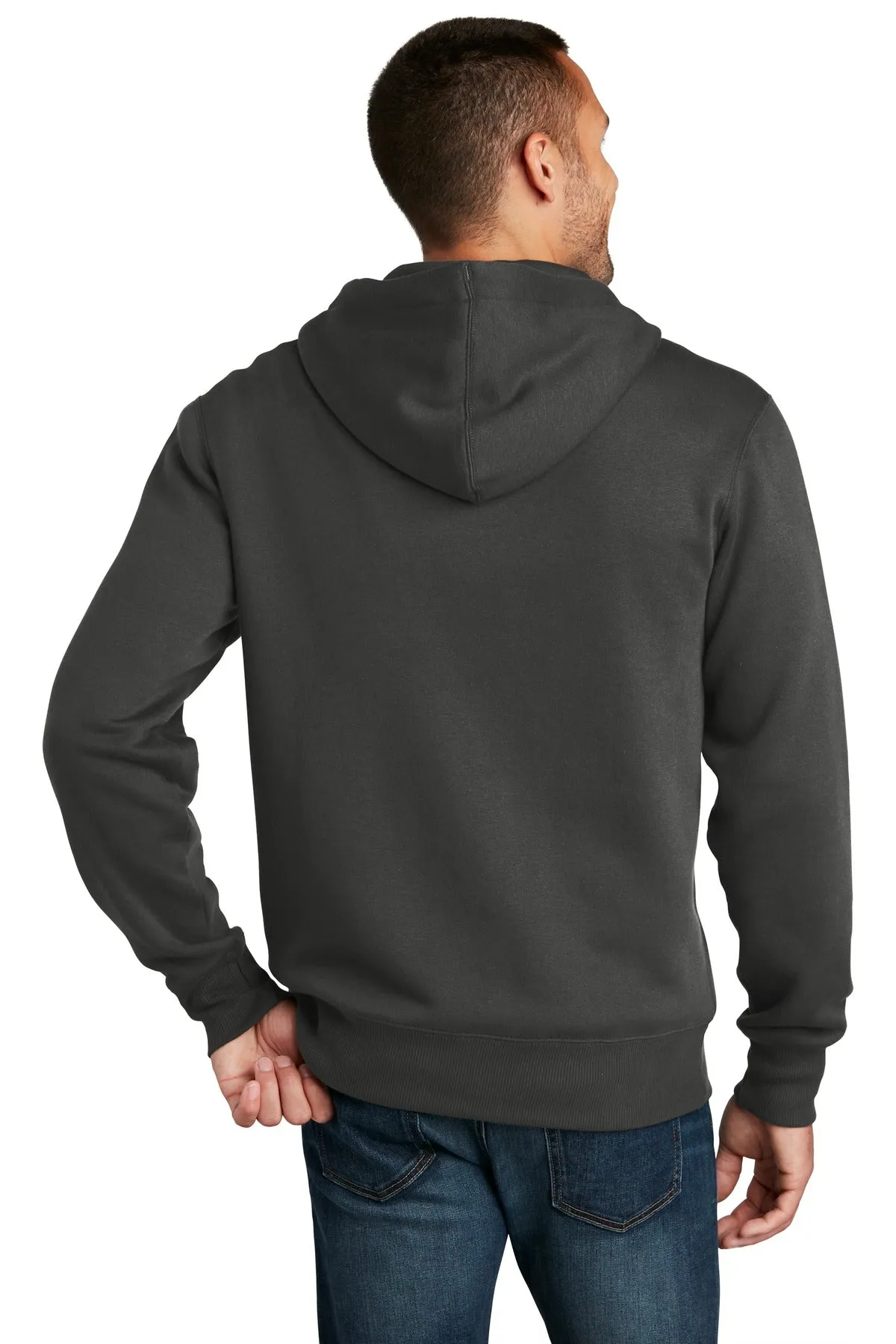 District Men's Perfect Weight Fleece Full-Zip Hoodie