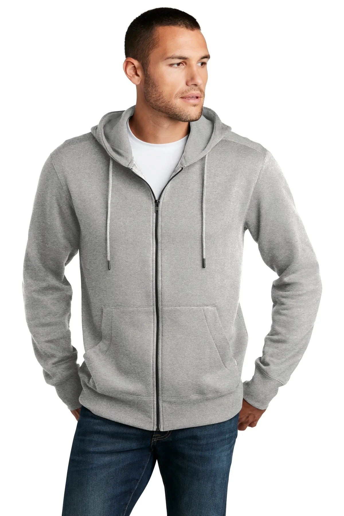 District Men's Perfect Weight Fleece Full-Zip Hoodie