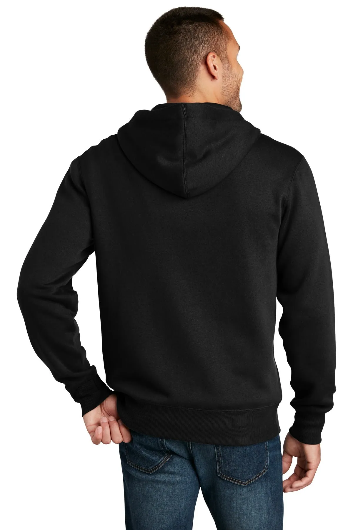 District Men's Perfect Weight Fleece Full-Zip Hoodie