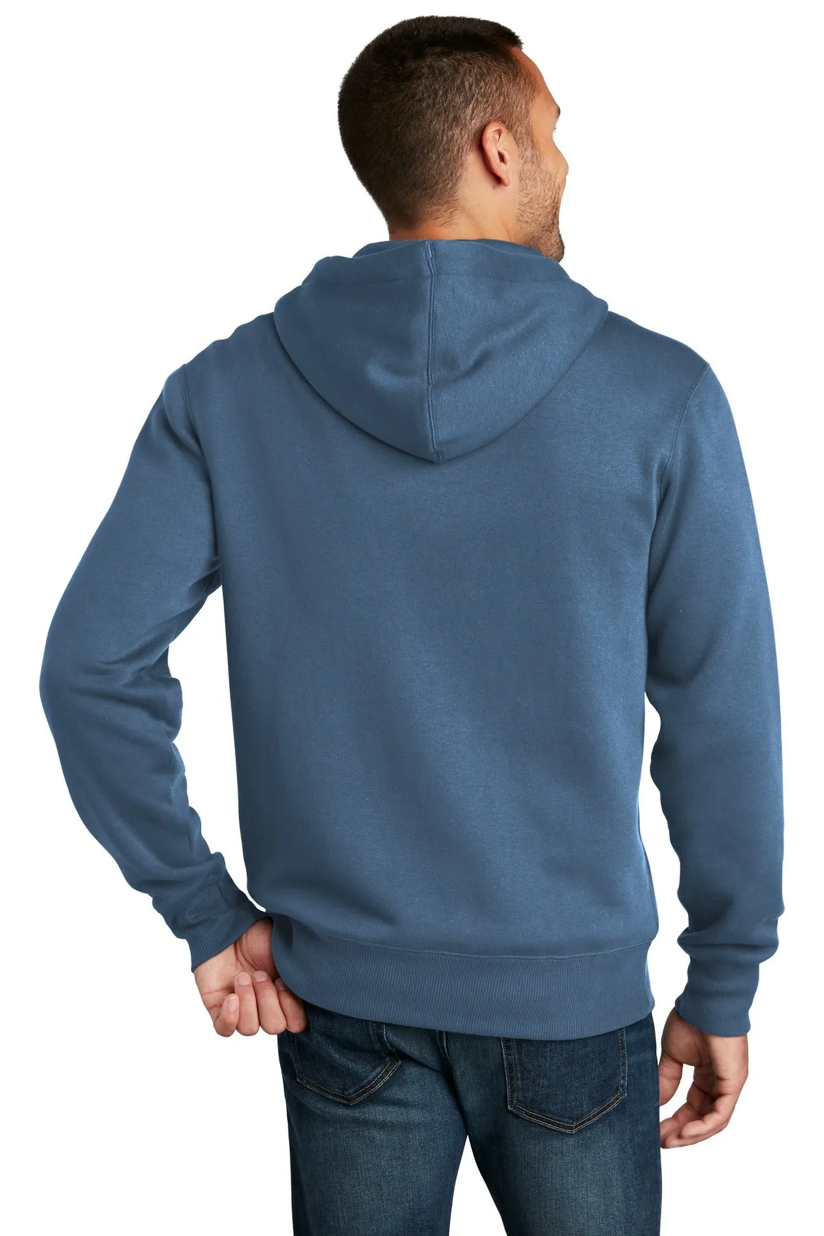 District Men's Perfect Weight Fleece Full-Zip Hoodie