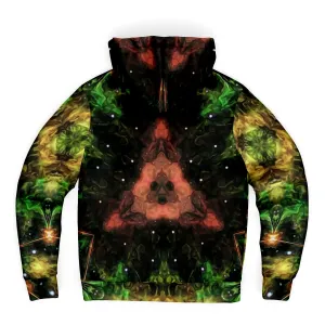 Eostarra Psychedelic Fleece-Lined Zip-Up Hoodie