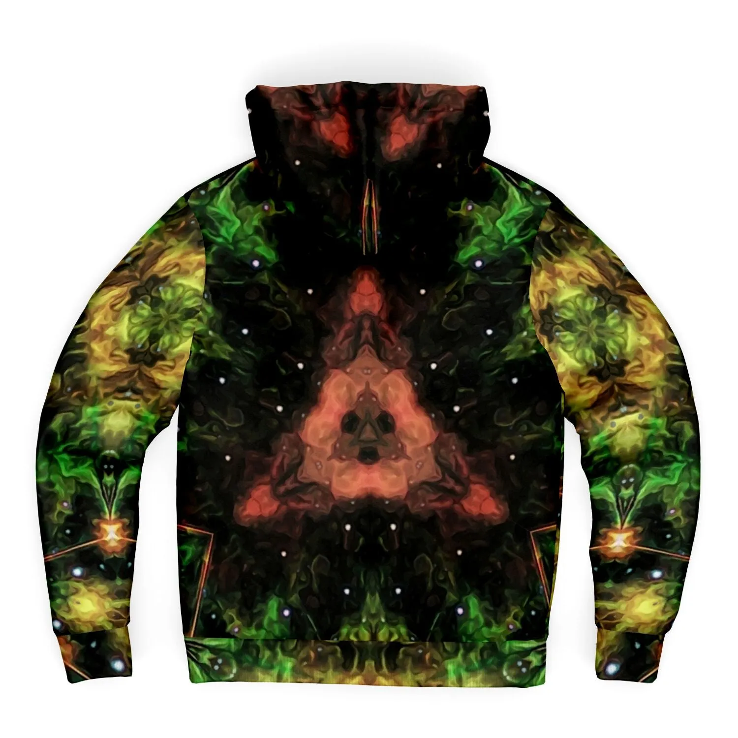 Eostarra Psychedelic Fleece-Lined Zip-Up Hoodie