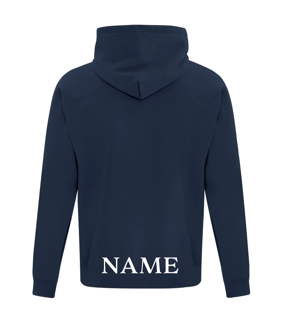 First Lutheran Adult Cotton Full Zip Hooded Sweatshirt with Embroidered Logo
