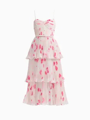 Floral chiffon dress