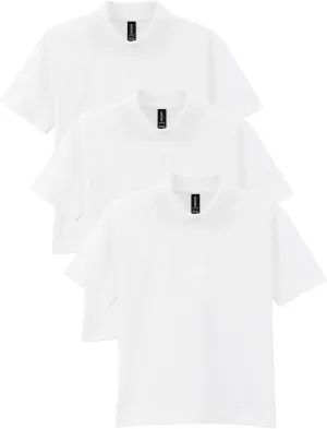 Gildan Kids' DryBlend Short Sleeve Polo, Style G8800b, 3-Pack