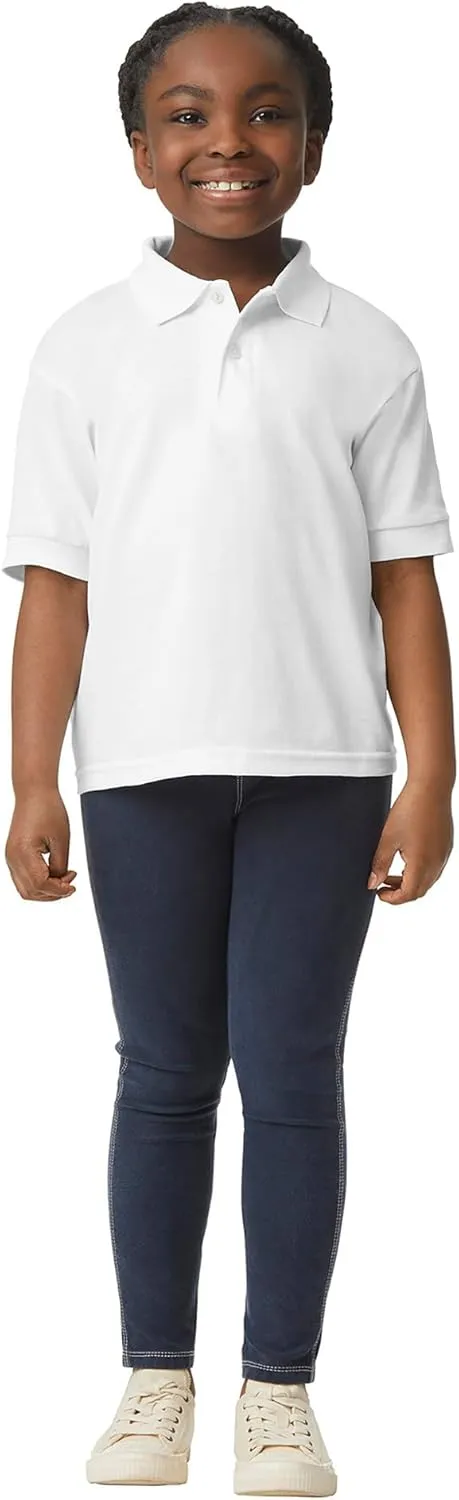 Gildan Kids' DryBlend Short Sleeve Polo, Style G8800b, 3-Pack