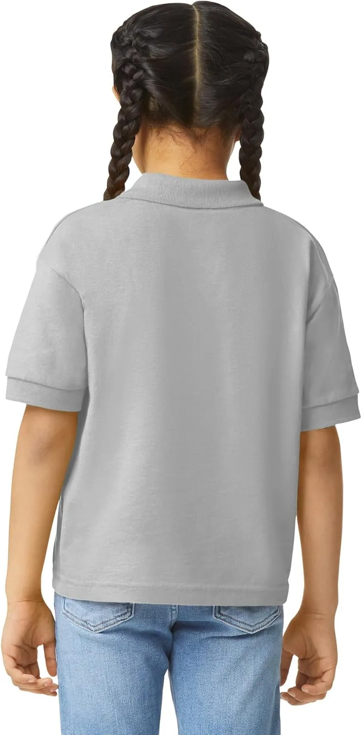 Gildan Kids' DryBlend Short Sleeve Polo, Style G8800b, 3-Pack