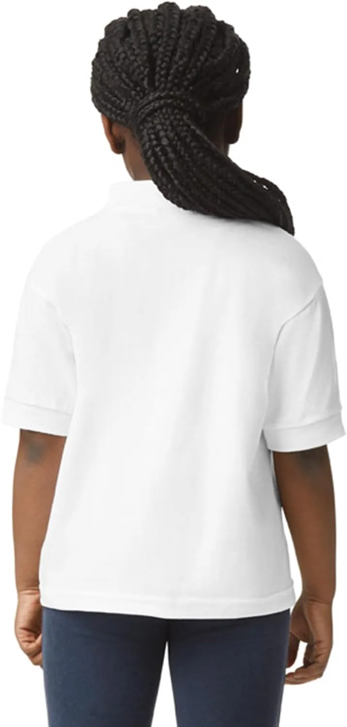 Gildan Kids' DryBlend Short Sleeve Polo, Style G8800b, 3-Pack