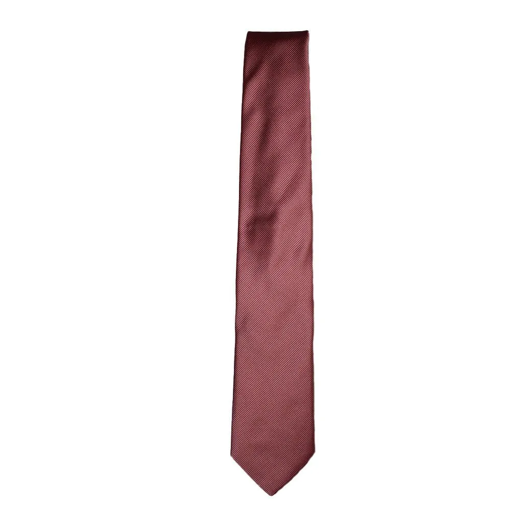 HEMLEY Micro Stripe Silk Tie RED