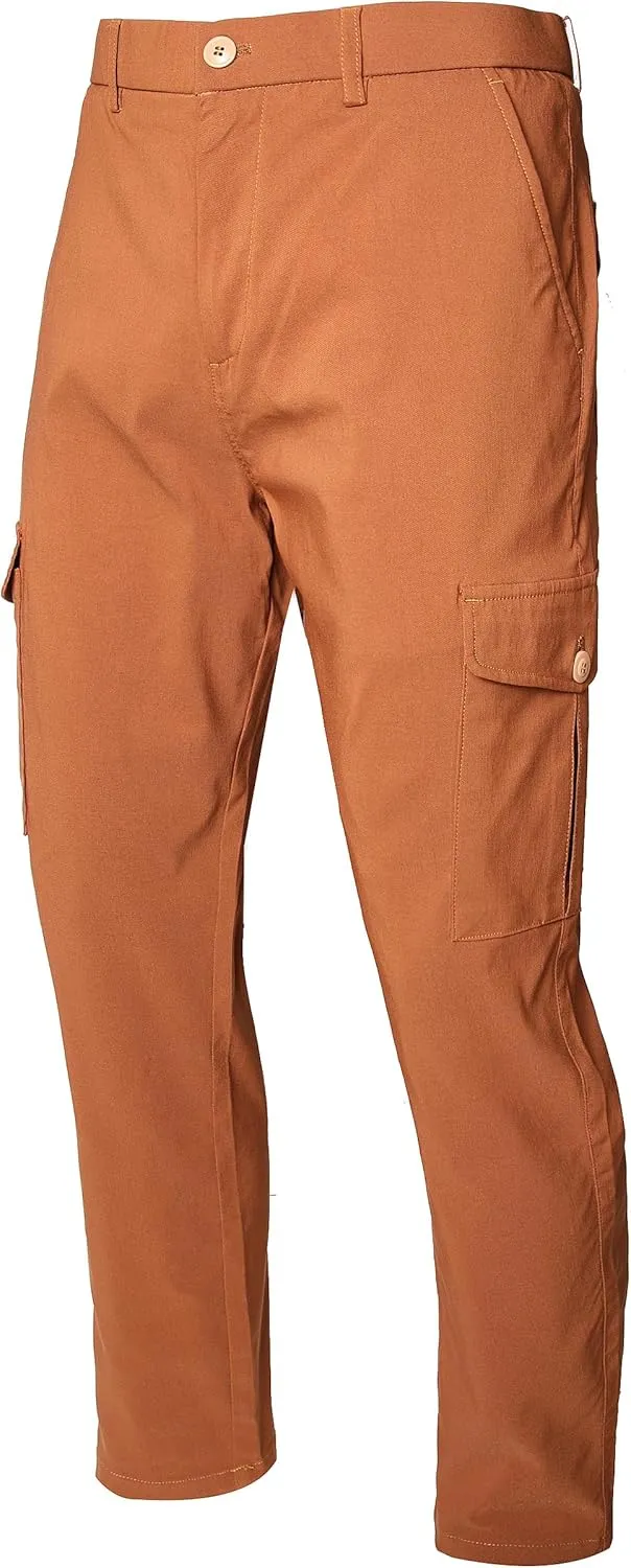 JE&NS Cargo Pants for Men, Stretch Relaxed Fit Mens Casual Pants or Work Pants for Men