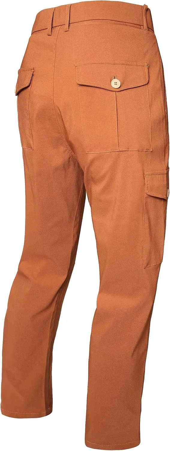 JE&NS Cargo Pants for Men, Stretch Relaxed Fit Mens Casual Pants or Work Pants for Men