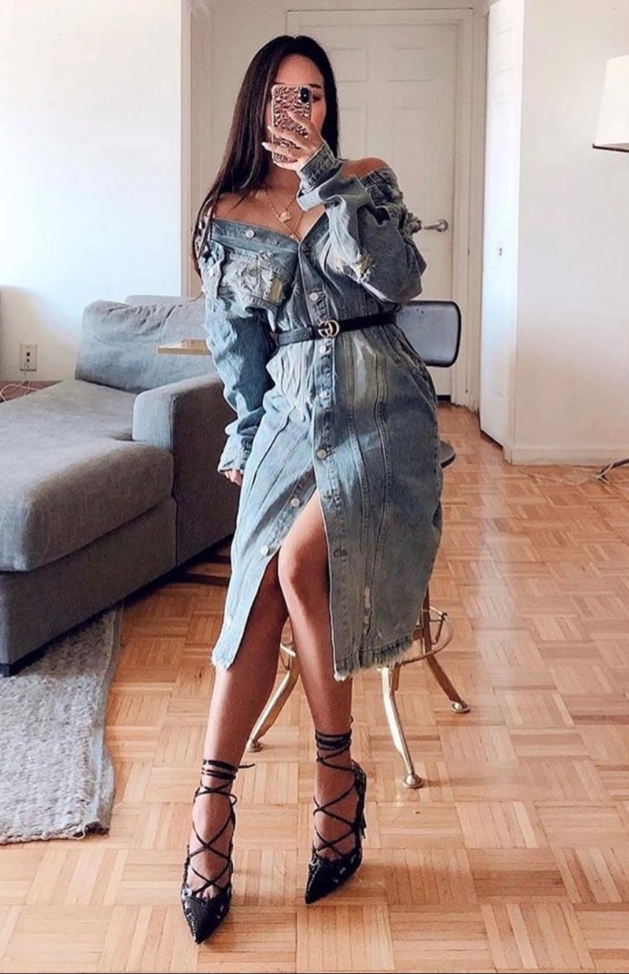 Long Denim Jacket