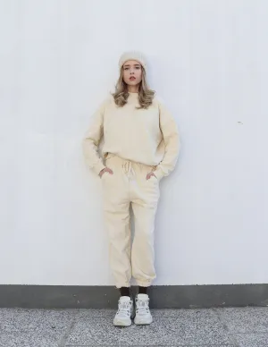 Loose-fit White Joggers