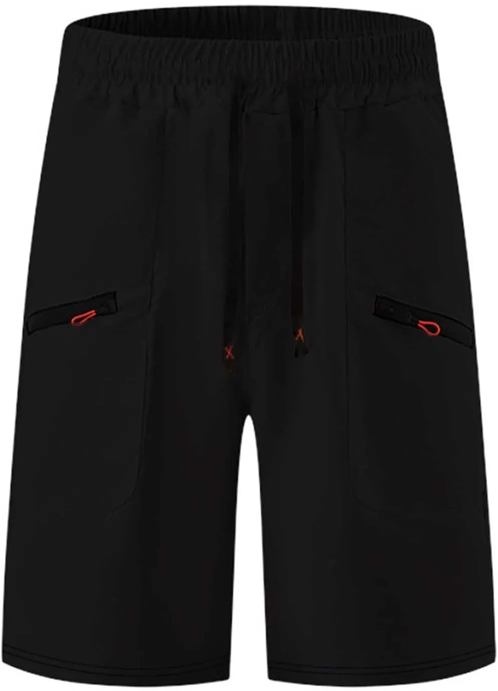Mens Athletic Shorts Casual Loose Drawstring Solid Pants Fashion Lounge Elastic Waist Beach Summer Cargo Shorts