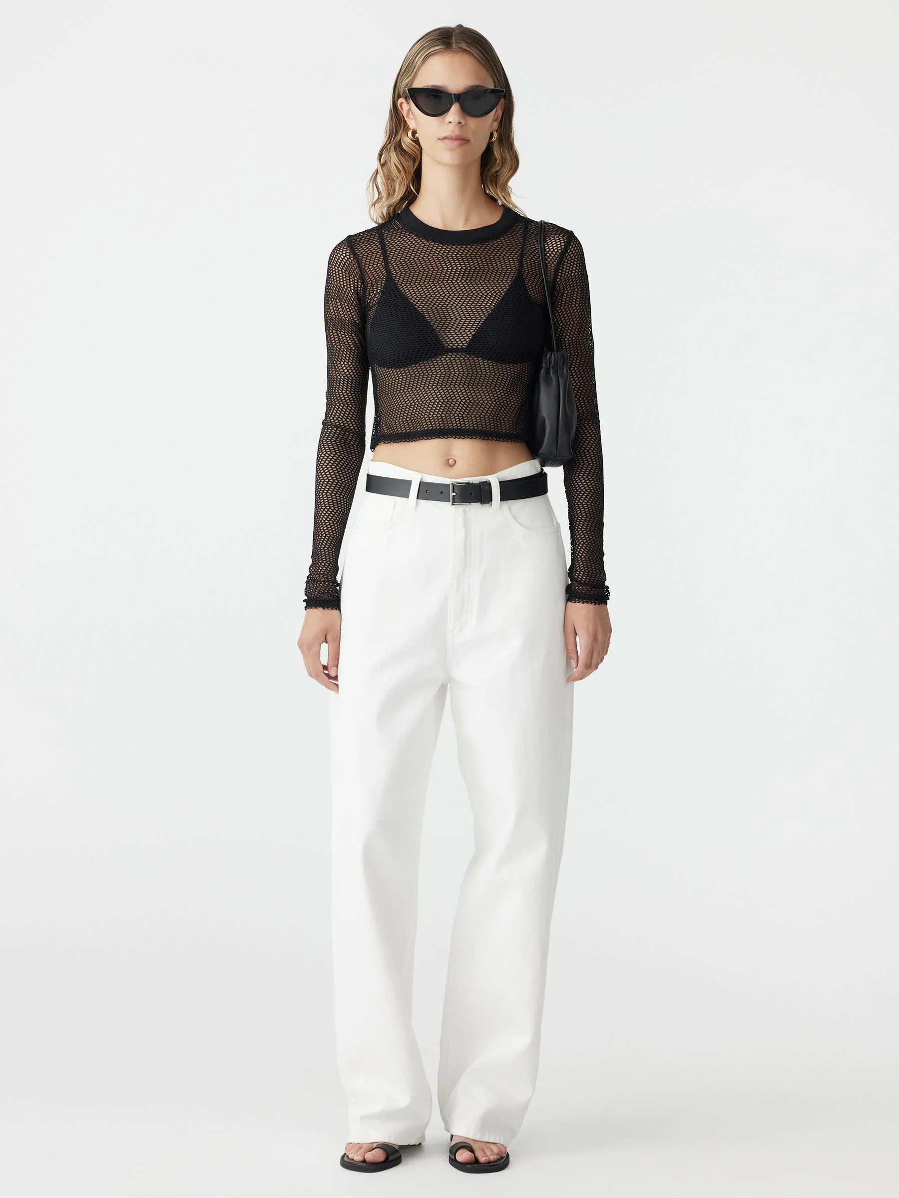 Mesh Baby Long Sleeve Top