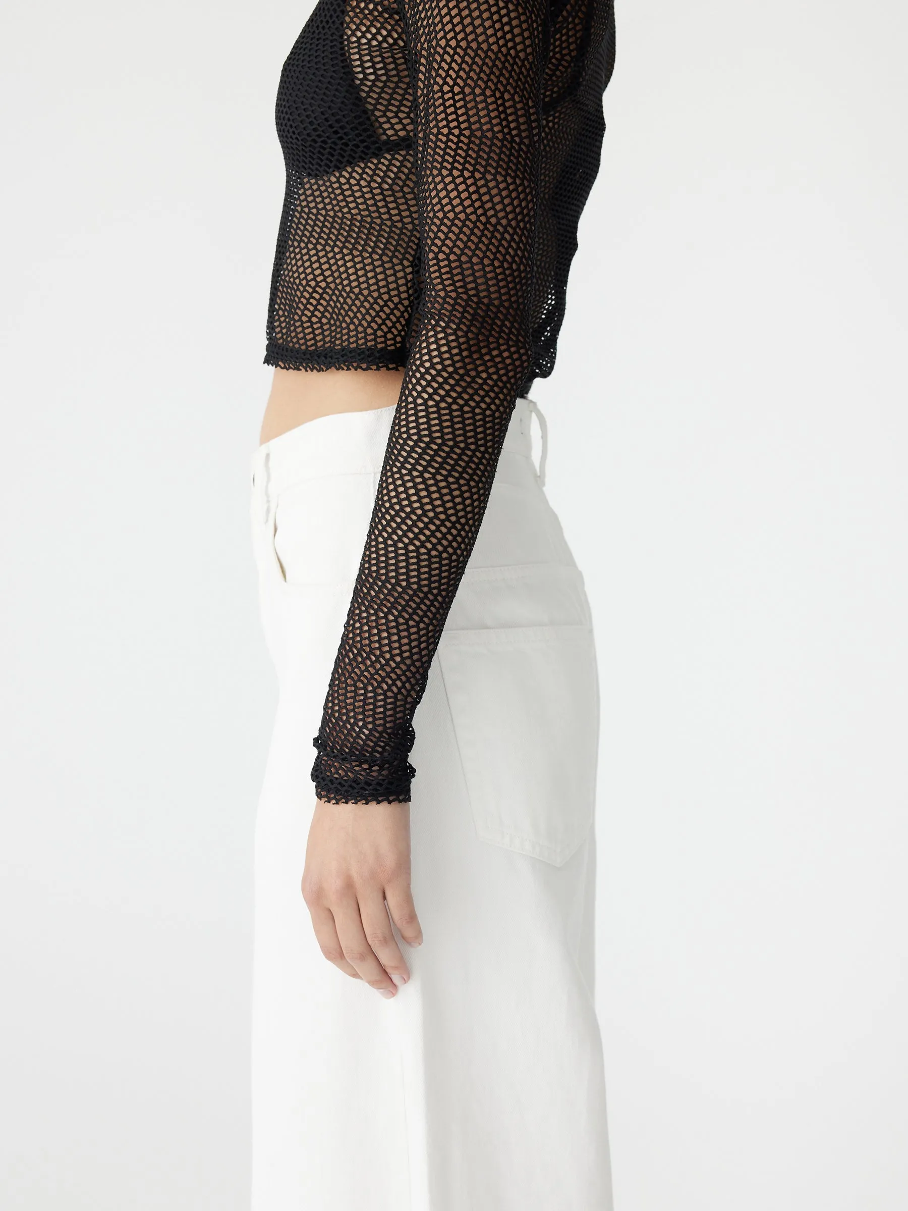 Mesh Baby Long Sleeve Top