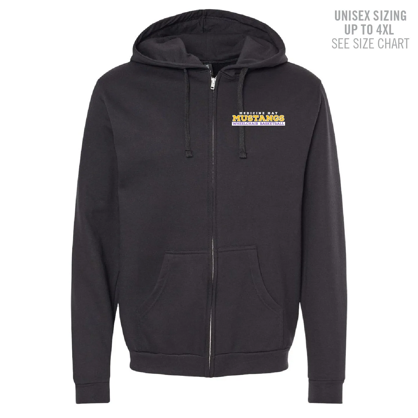 MHASR Mustangs Unisex Zip Hoodie (MHASRT010/11-3331)
