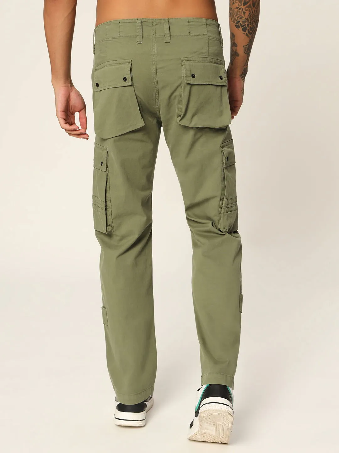 NEW RIVETS CARGO OLIVE
