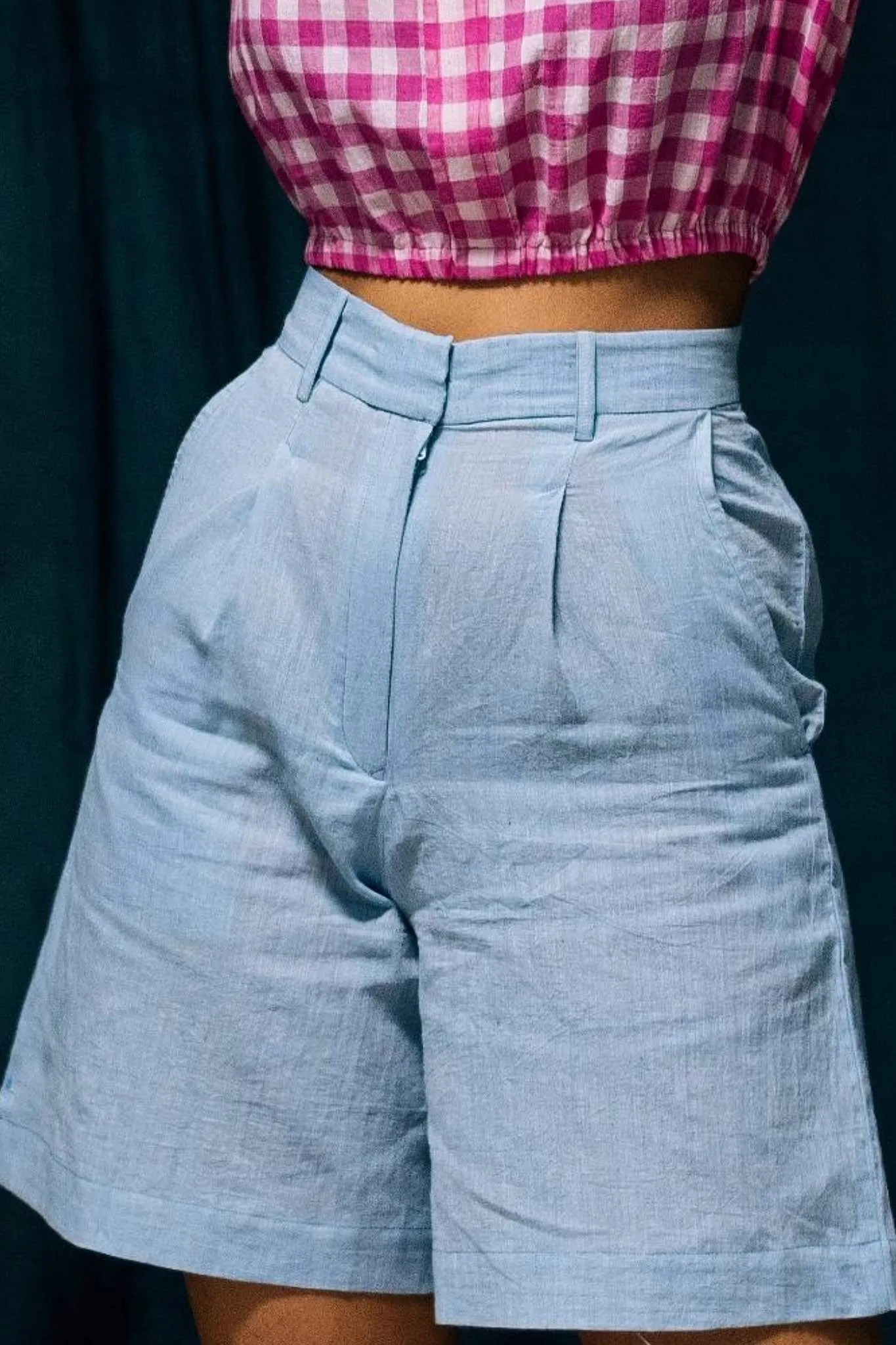 Ratan - Blue Tailored Shorts