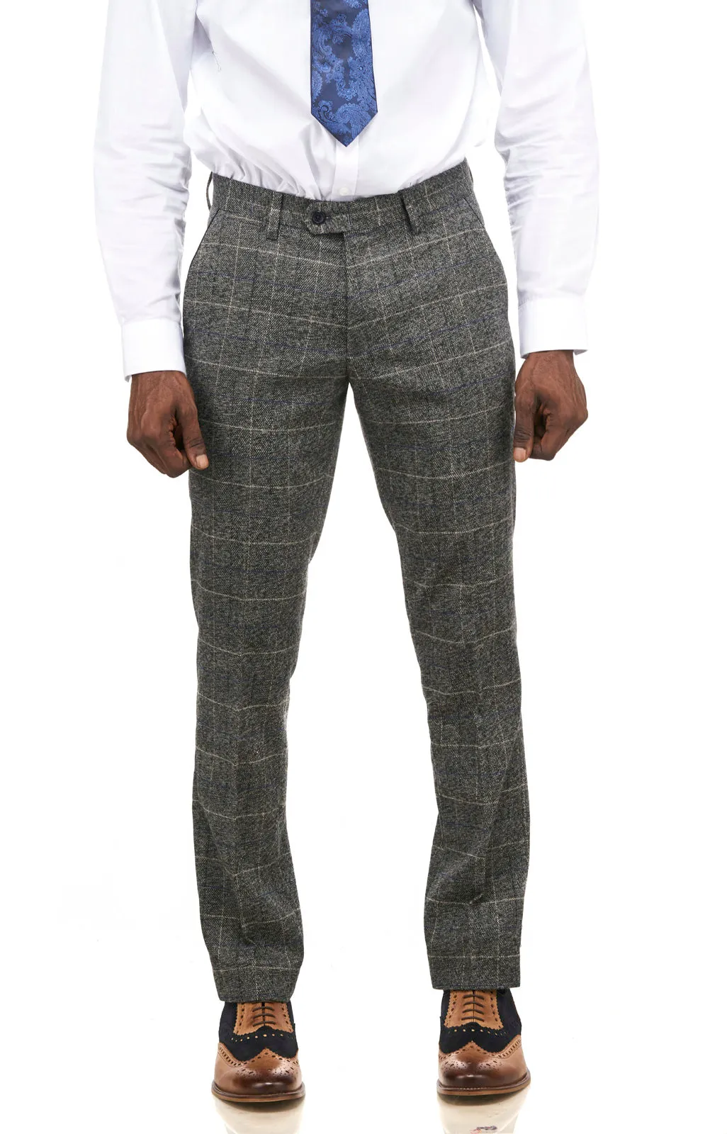 Scott Grey Check Tweed Wedding Suit | Wedding Suit | Father & Son Suit