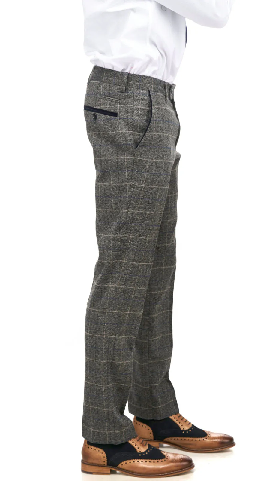 Scott Grey Check Tweed Wedding Suit | Wedding Suit | Father & Son Suit