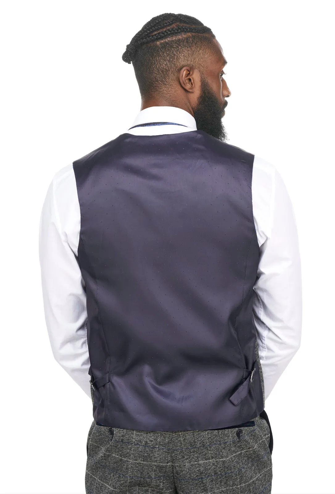 Scott Grey Check Tweed Wedding Suit | Wedding Suit | Father & Son Suit