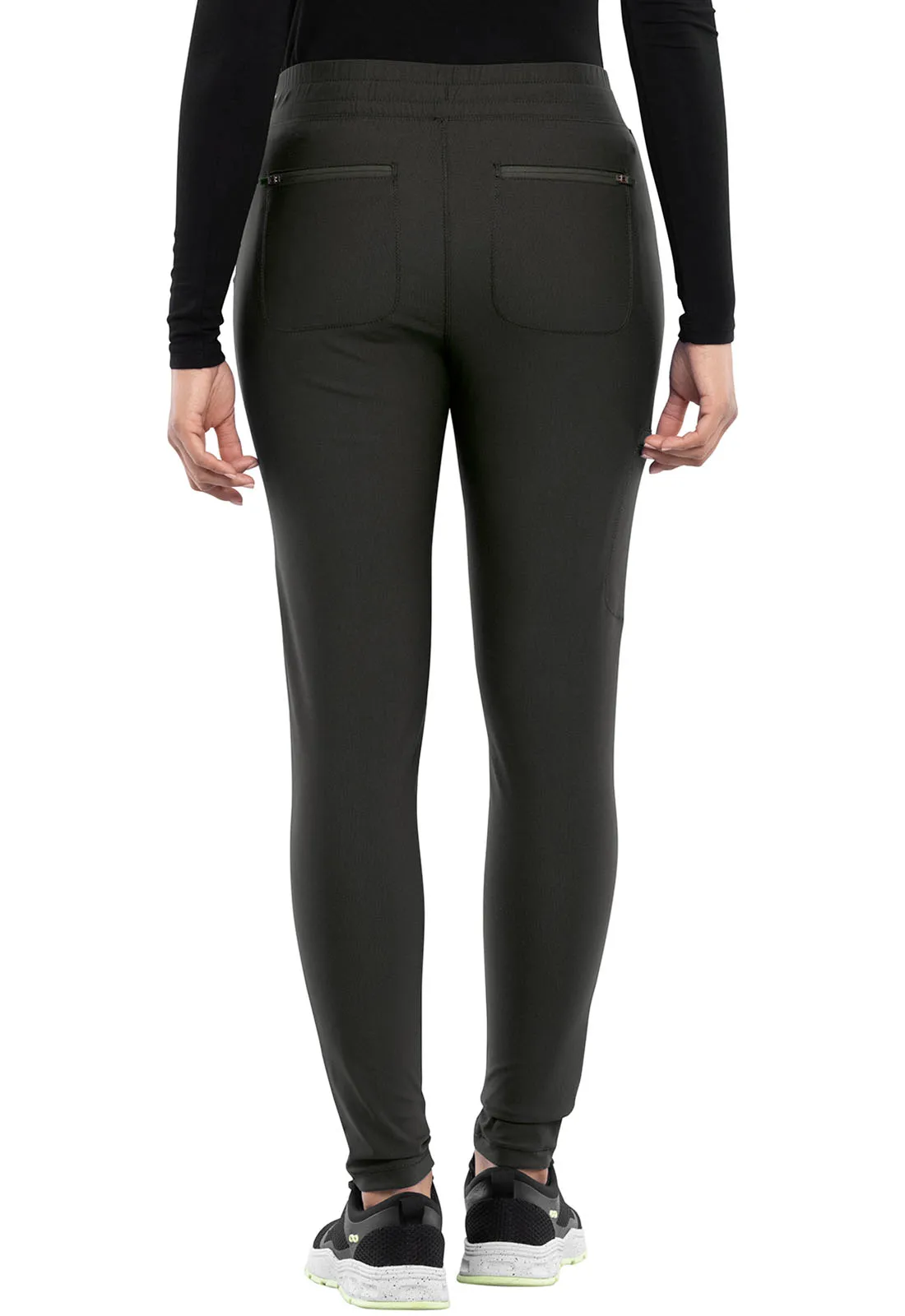 Scrub Pants - Cherokee Women's Form Mid Rise Tapered Leg Drawstring Pant - Olive Branch, CK095
