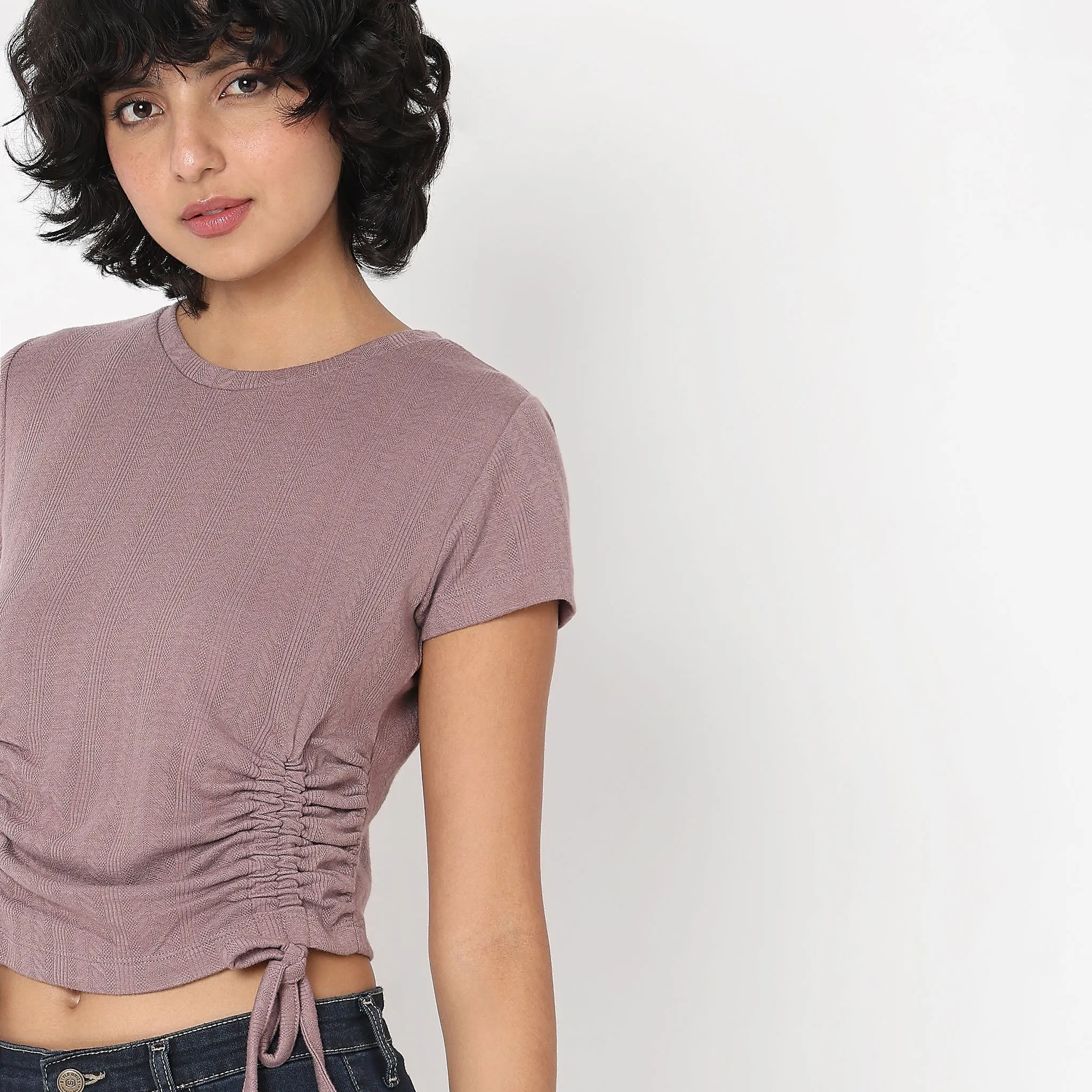 Slim Fit Structured Top