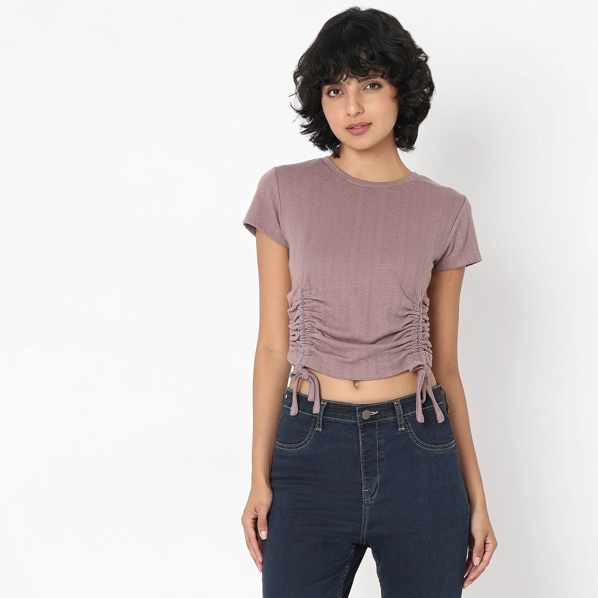 Slim Fit Structured Top