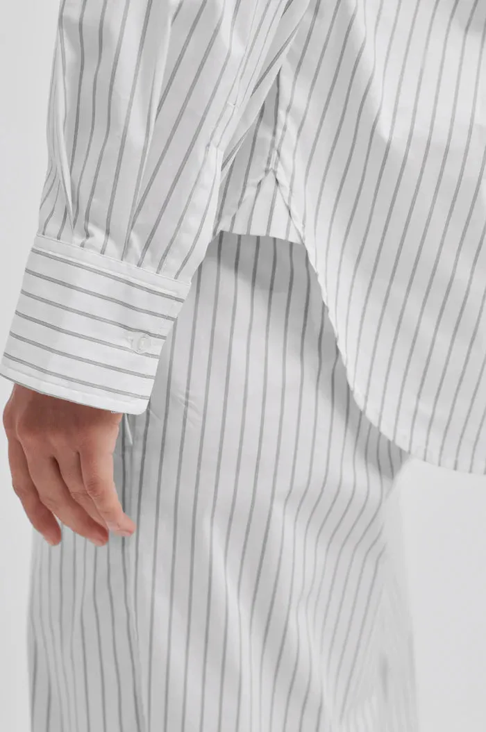 SOALON STRIPED SHIRT BLACK / WHITE