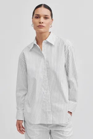 SOALON STRIPED SHIRT BLACK / WHITE