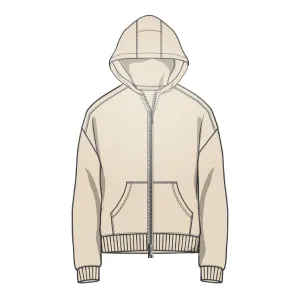 Sun Dried Two Way Full Zip Hoodie | RINGSPUN