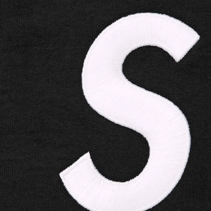 SUPREME S LOGO ZIP UP HOODED SWEATSHIRT 'BLACK'