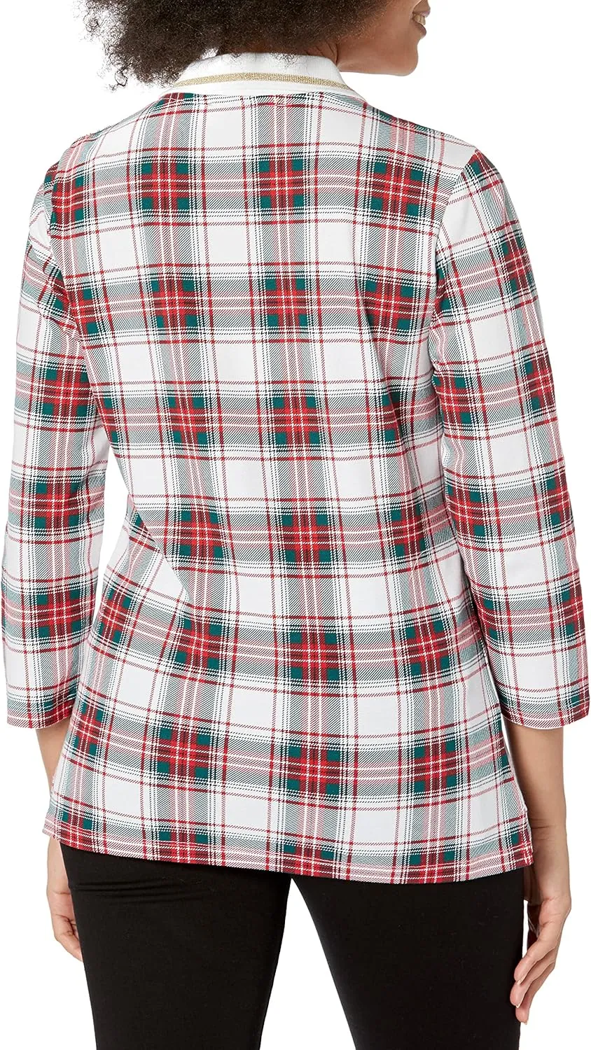 Tommy Hilfiger Women's 3/4 Sleeve Johnny Collar Polo Shirt