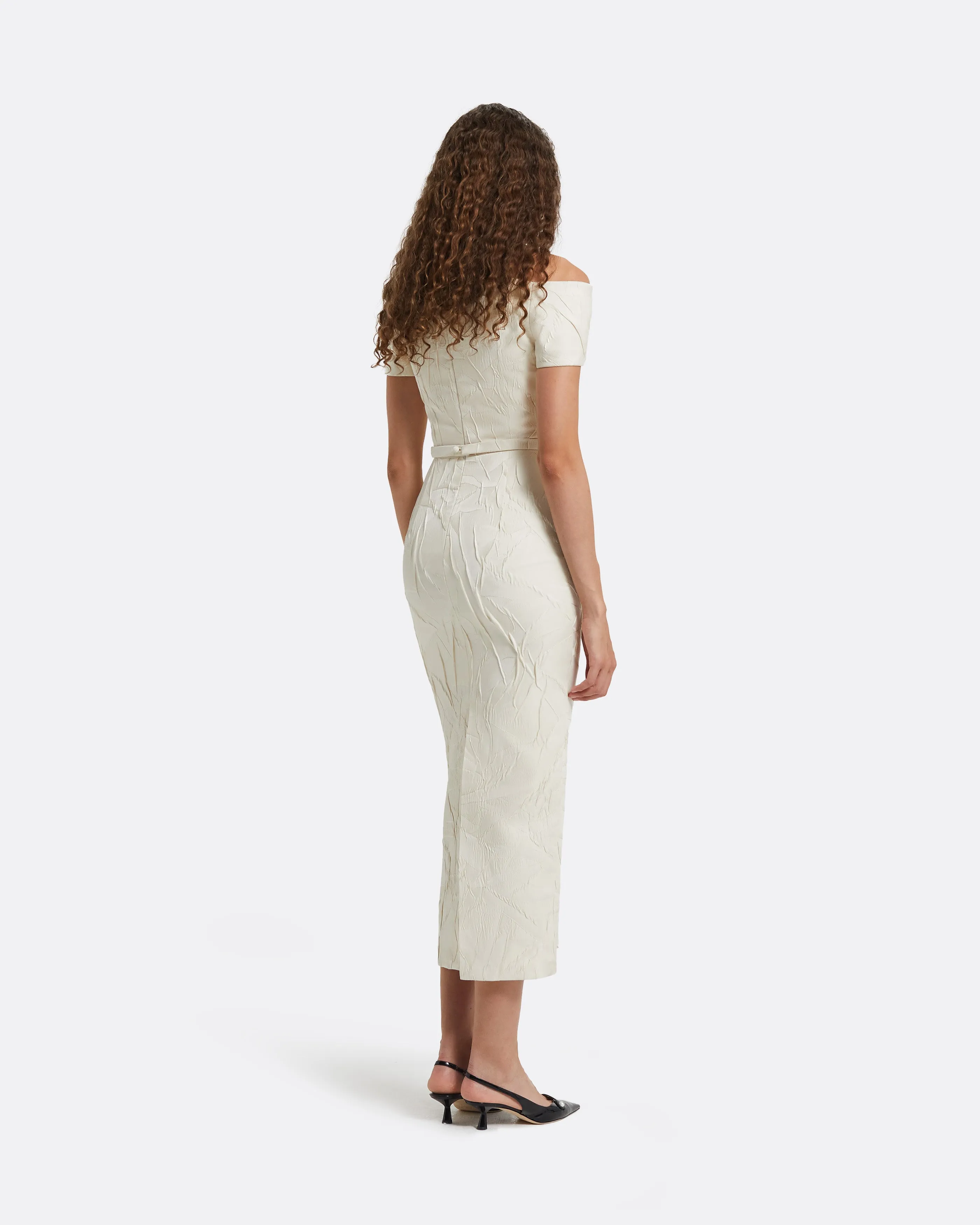 Tonyi Embroidered Midi Dress