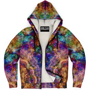 Unitas Psychedelic Fleece-Lined Zip-Up Hoodie